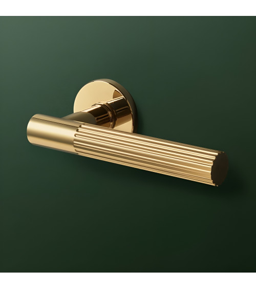 Tirador de puerta oro pulido LIVIA manilla de diseño