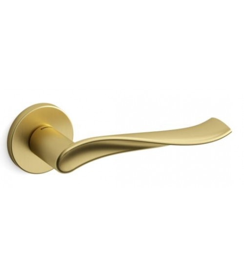 Manecilla de puerta oro mate Mandelli Spin manecilla de diseño