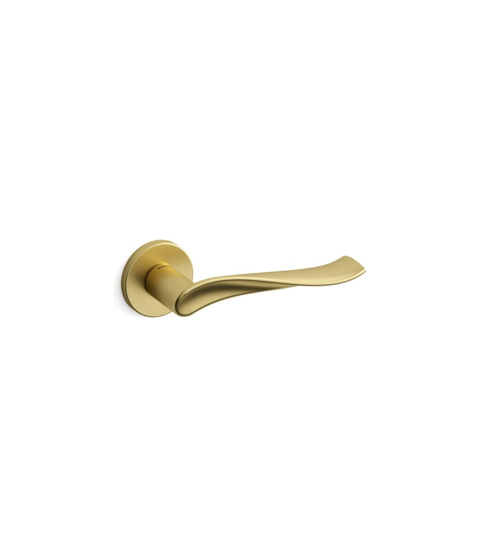 Manecilla de puerta oro mate Mandelli Spin manecilla de diseño