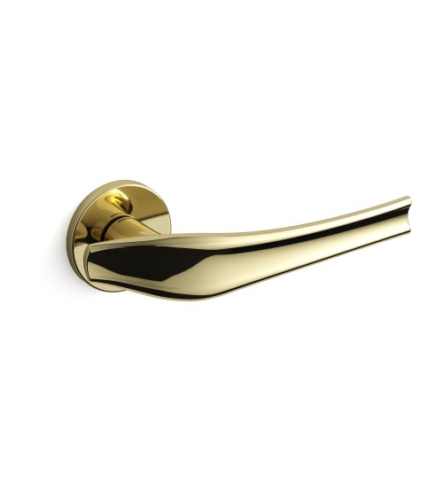 Manecilla de puerta oro pulido Mandelli Aqualung manecilla de diseño