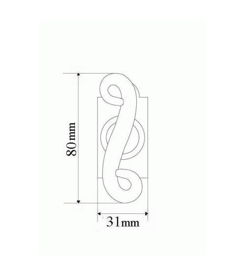 Tirador de ventana falleba retro negro mate – Colección Charlotte