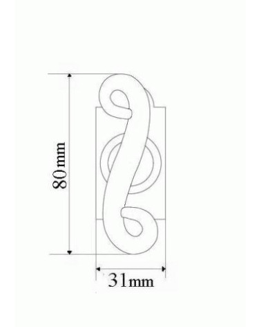 Tirador de ventana cremona retro negra mate – Colección Charlotte