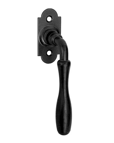 Manilla de ventana retro negra mate, con palanca en L – Colección Joséphine