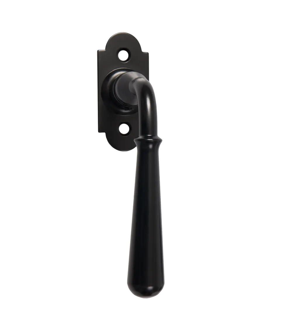 Manilla de ventana retro en negro mate – Colección Hinon