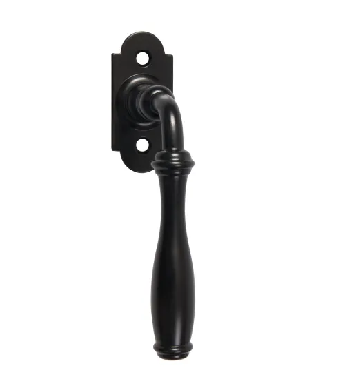 Manilla de ventana retro en negro mate – Colección Margarita