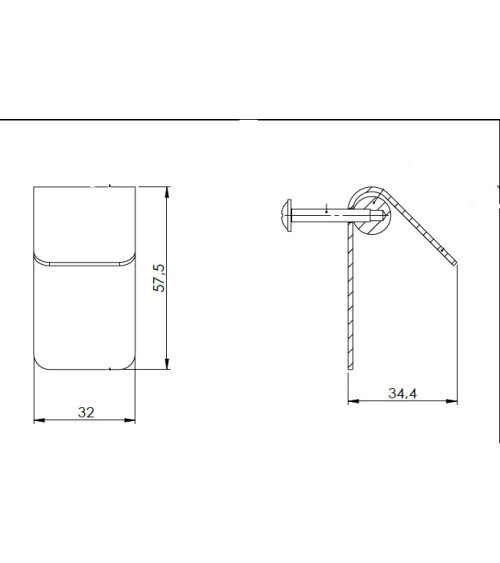 Tirador de mueble antracita/negro mate TORN-1 tirador de diseño