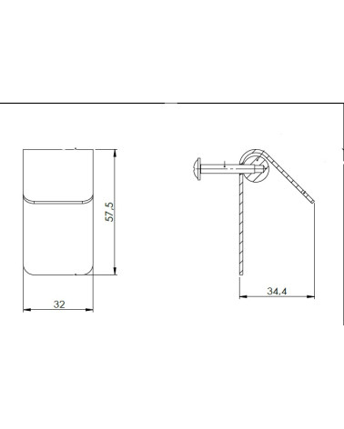 Tirador de Mueble Antracita/Negro Mate - Modelo TORN-1