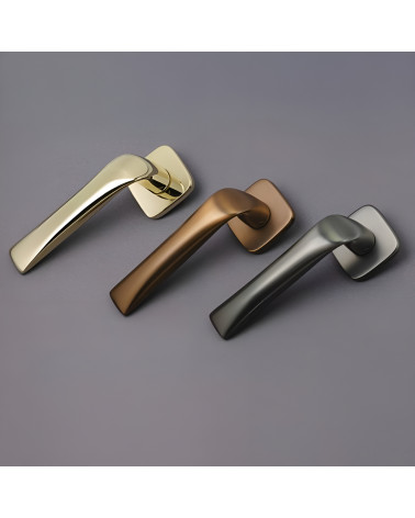 Manilla de puerta acabado oro pulido FOLD