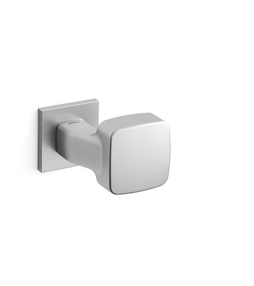 Botón de puerta cromo satinado Mandelli Carrè diseño
