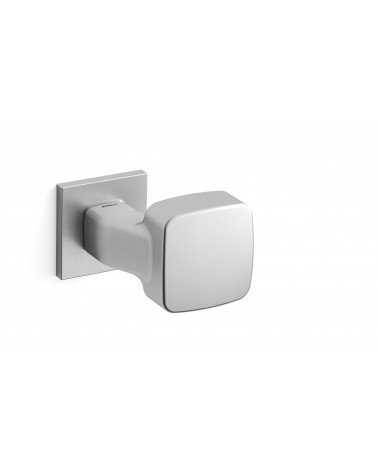 Botón de puerta cromo satinado Mandelli Carrè diseño