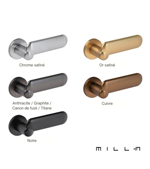 Tirador de puerta en cromo satinado KELEDRES diseño