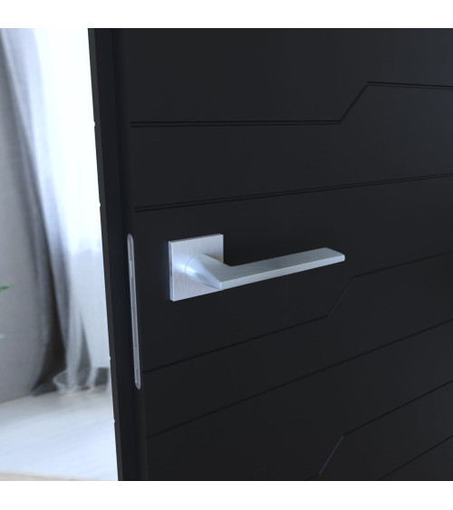 Manija de puerta cromo satinado ARA diseño