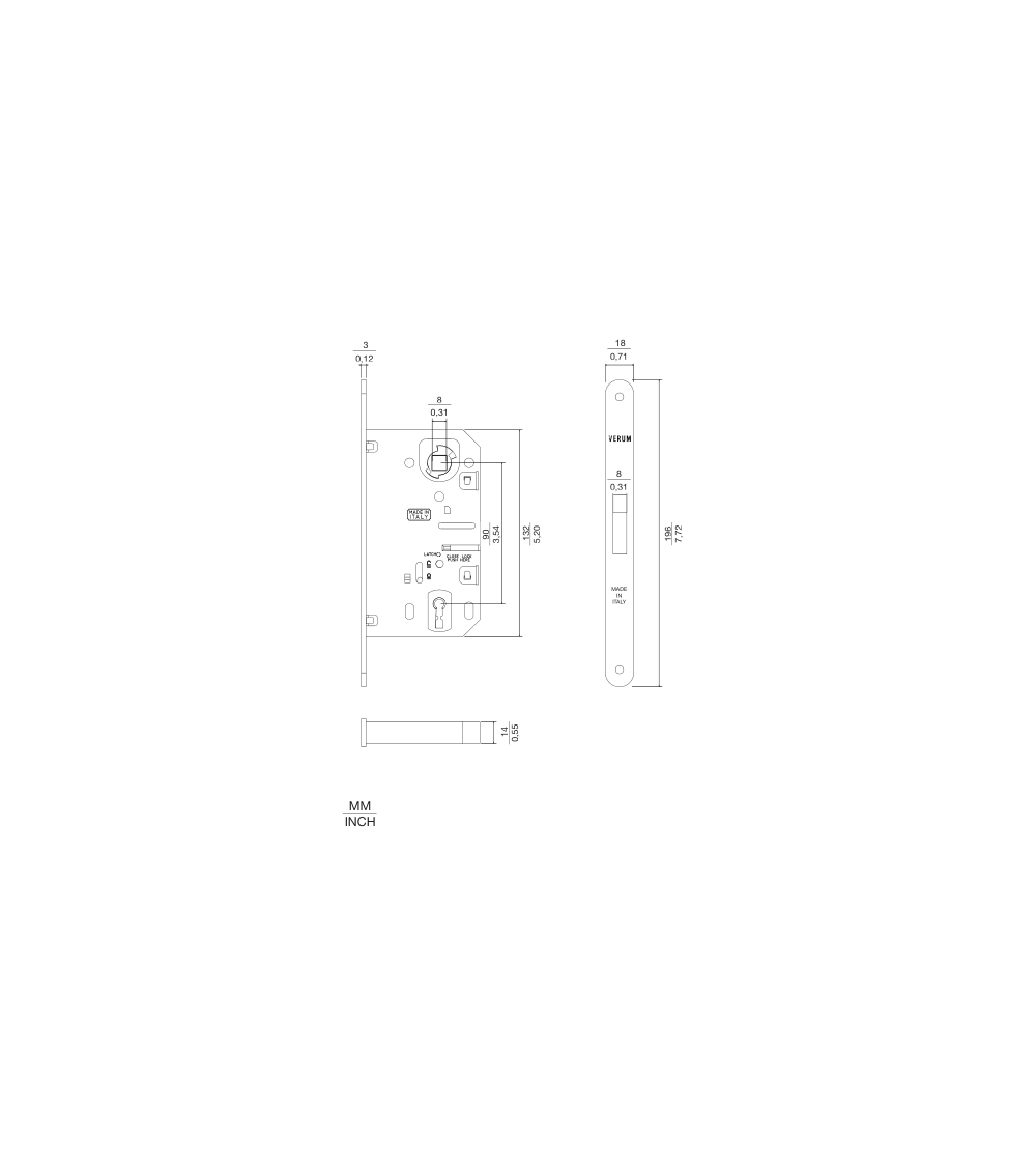 Cerradura magnética VERUM llave de habitación