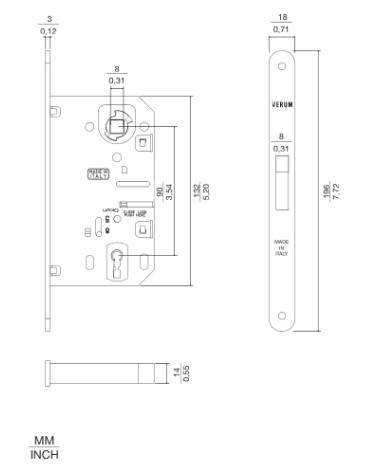 Cerradura magnética VERUM llave de habitación