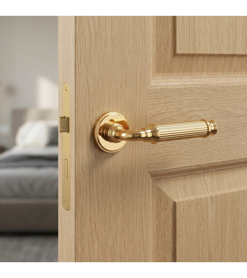 Tirador de puerta en zamak NIGELLA diseño decorativo