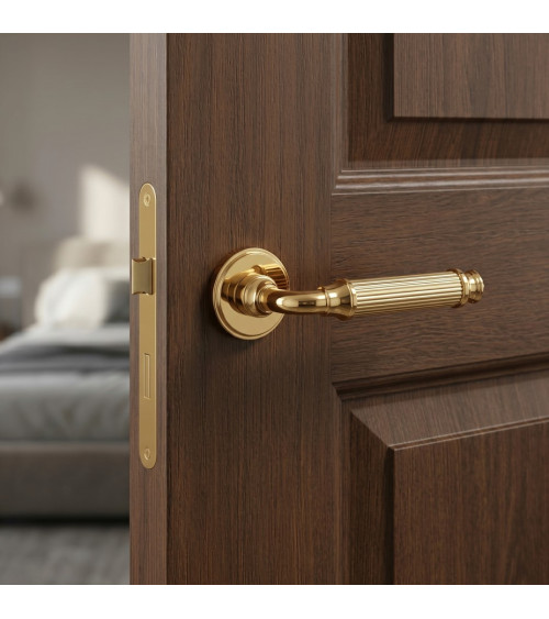 Tirador de puerta en zamak NIGELLA diseño decorativo