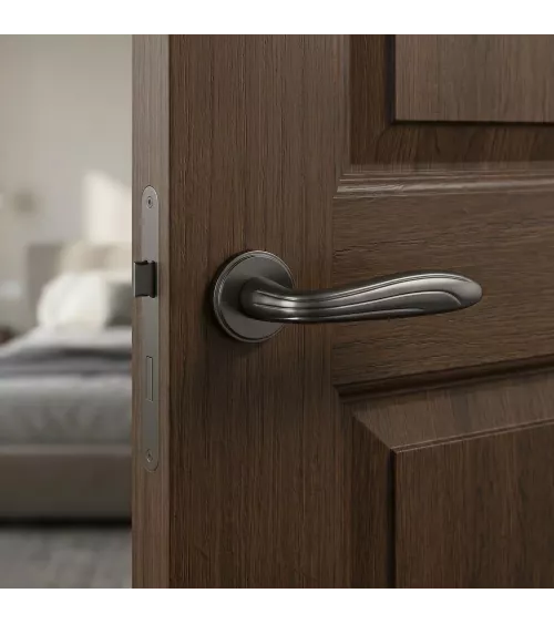 Manilla de puerta en zamak CATALPA diseño