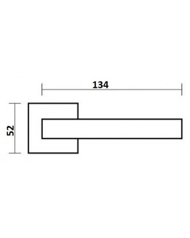 Tirador de puerta STINGER con dimensiones