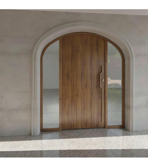 Manilla de puerta en latón Mandelli CHICANE ferretería decorativa de diseño