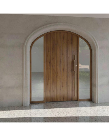 Tiradores de puerta en latón para puerta de tirador Mandelli CHICANE versión 666 mm