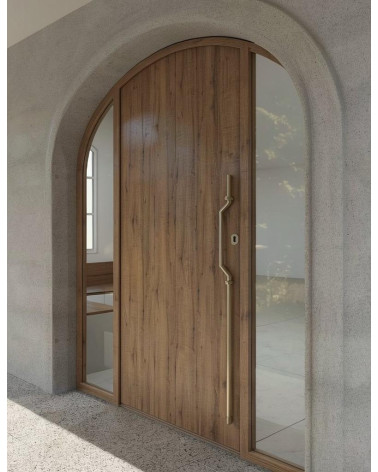 Manillas de puerta en latón para puerta de tirador Mandelli CHICANE versión 666 mm