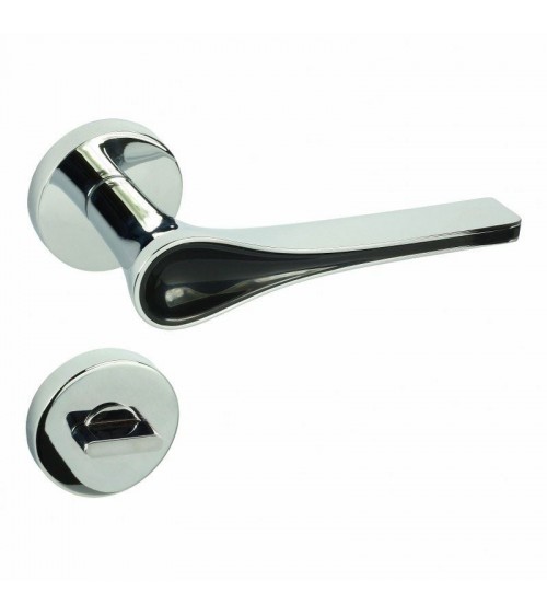 Manilla de puerta negra DOM Polaris Ronde WC - manilla de diseño