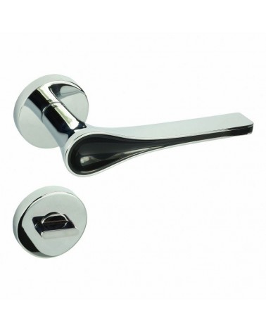 Manilla de puerta negra DOM Polaris Ronde WC - manilla de diseño