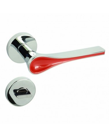 Manilla de puerta roja Polaris Ronde WC - manilla de diseño