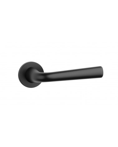 Tirador de puerta negra TULIPA para puerta interior de diseño
