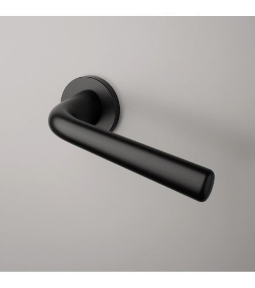 Tirador de puerta negra TULIPA para puerta interior de diseño