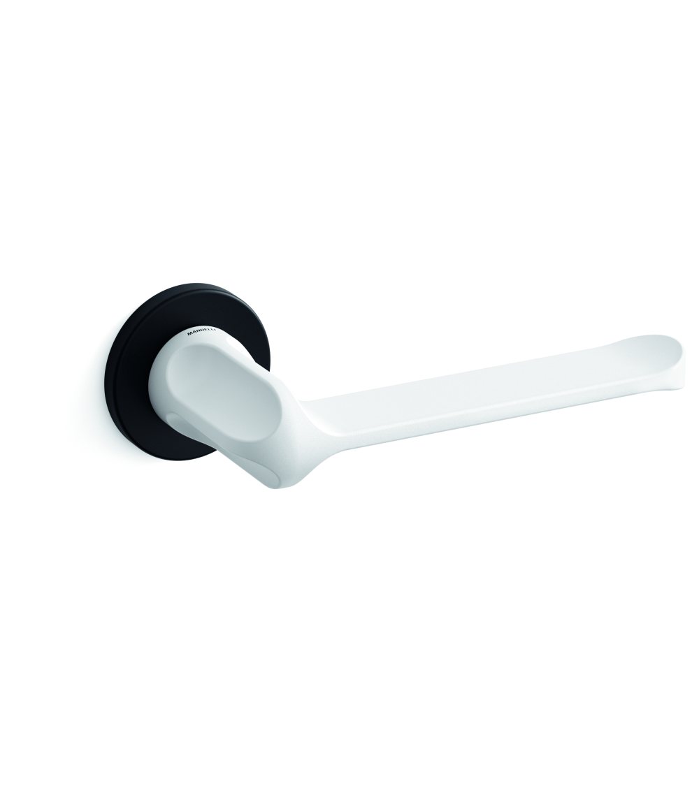 Manija de puerta bicolor negro-blanco Mandelli MM80 diseño
