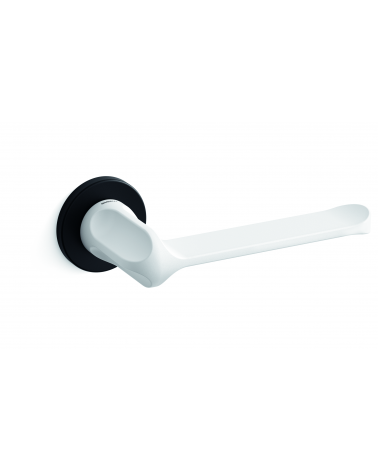 Manija de puerta bicolor negro-blanco Mandelli MM80 diseño