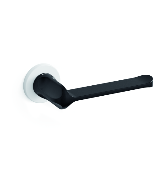 Manija de puerta bicolor blanco-negro Mandelli MM80 diseño