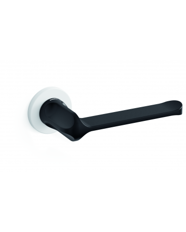 Manija de puerta bicolor blanco-negro Mandelli MM80 diseño