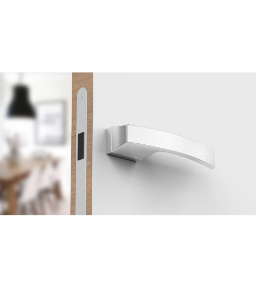 Tirador de puerta cromo satinado Arc tirador de diseño