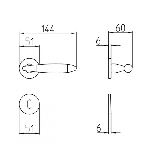 Tirador de puerta oro pulido Mandelli Totem diseño