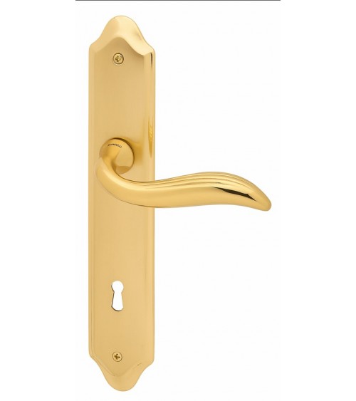 Tirador de puerta sobre placa longitudinal Mandelli Plisse tirador de diseño