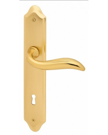 Tirador de puerta sobre placa longitudinal Mandelli Plisse tirador de diseño