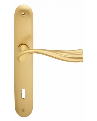 Tirador de puerta sobre placa longitudinal Mandelli River tirador de diseño