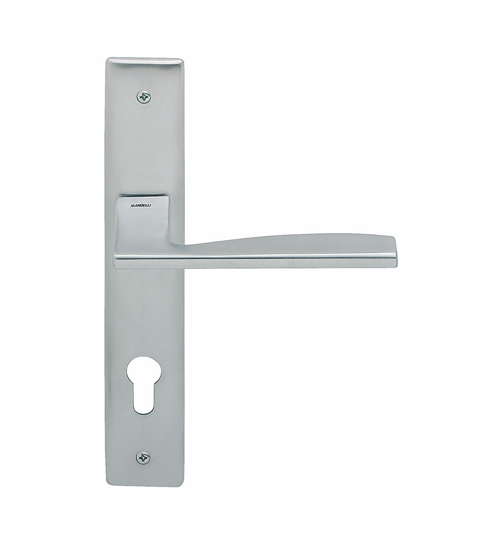 Tirador de puerta sobre placa longitudinal Mandelli Link tirador de diseño
