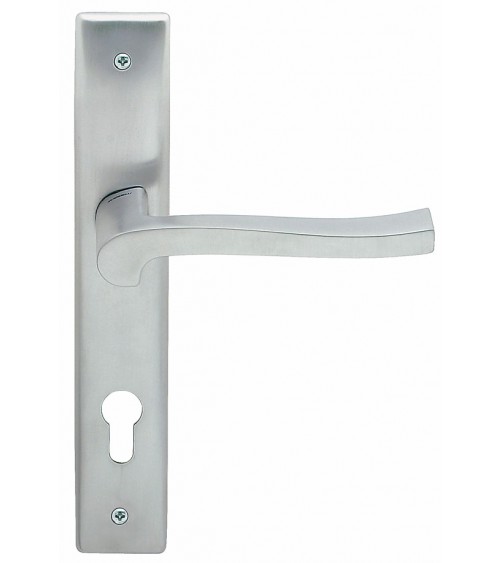 Tirador de puerta sobre placa longitudinal Mandelli Ola tirador de diseño
