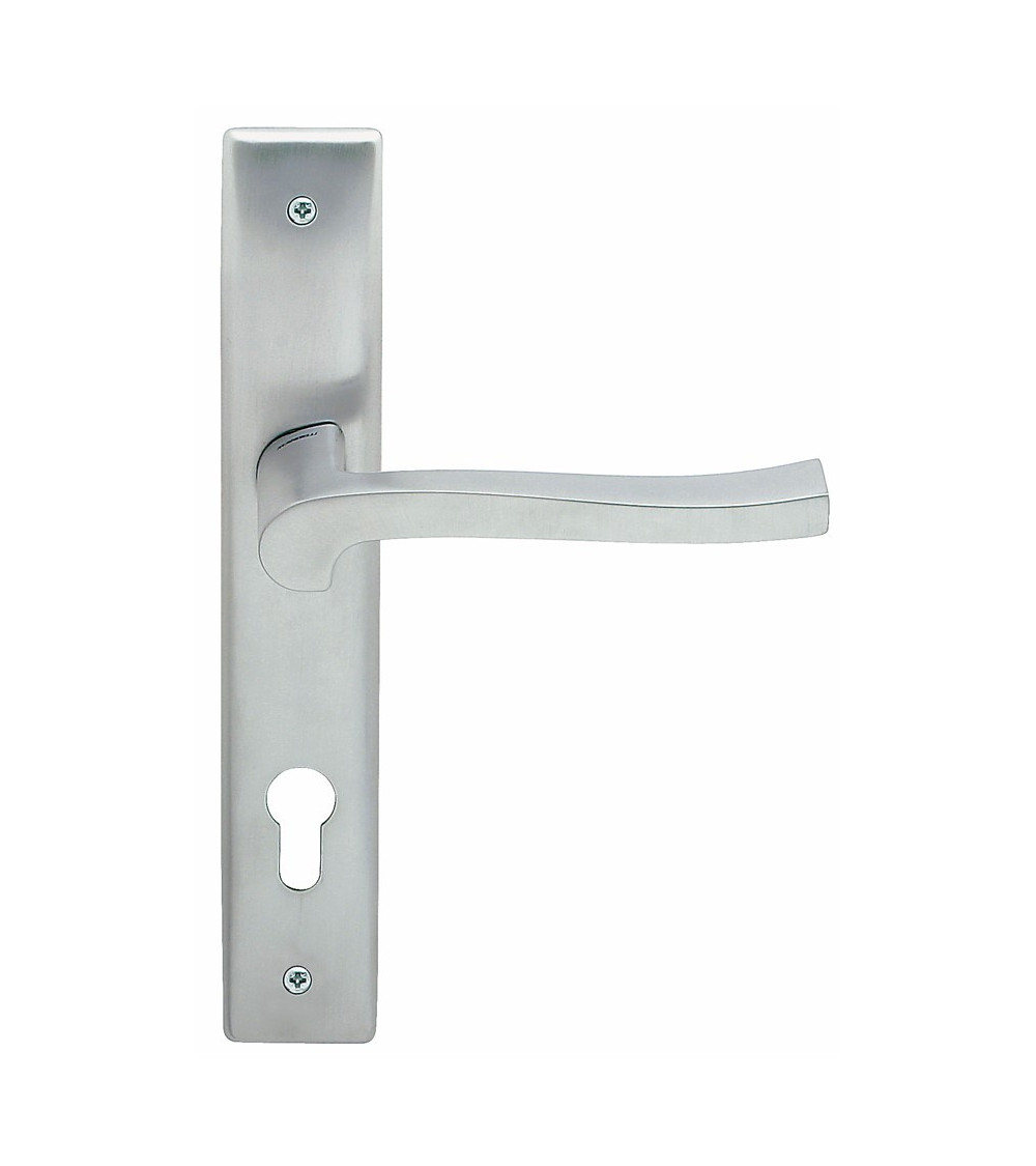 Tirador de puerta sobre placa longitudinal Mandelli Ola tirador de diseño