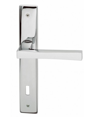 Tirador de puerta sobre placa longitudinal Mandelli Telis tirador de diseño