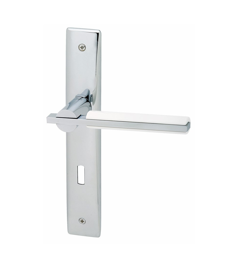 Tirador de puerta sobre placa longitudinal Mandelli Demì tirador de diseño