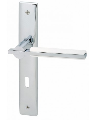 Tirador de puerta sobre placa longitudinal Mandelli Demì tirador de diseño