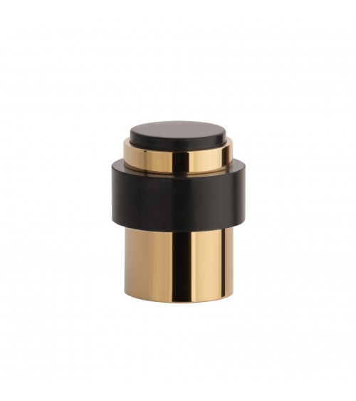 Tope de puerta dorado pulido STOPPER, para suelo y pared - tirador de diseño