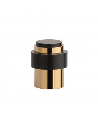 Tope de puerta dorado pulido STOPPER, para suelo y pared - tirador de diseño