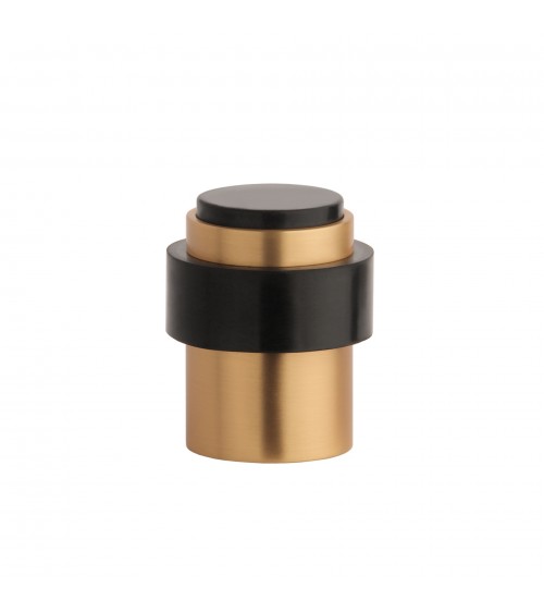 Tope de puerta dorado mate STOPPER, para suelo y pared - manija de diseño