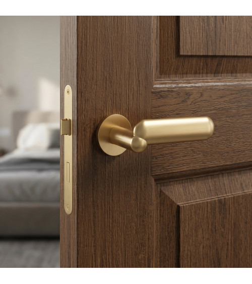 Tirador de puerta acabado oro satinado KELEDRES diseño