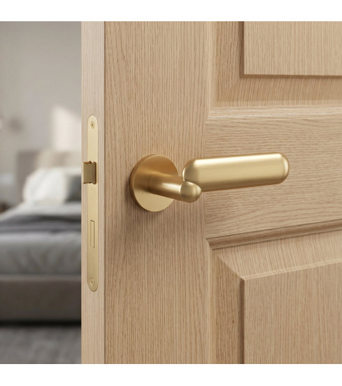 Tirador de puerta acabado oro satinado KELEDRES diseño